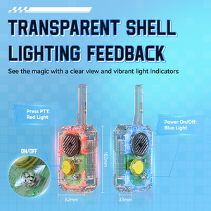 Retevis A9322 Children's Walkie Talkie Transparent Case 1.5-3km Range STEM Educational Toy for Kids - Product Image 3