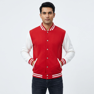 Veste de baseball polyvalente de style américain pour hommes, coupe ample, couleur tendance de la marque Autumnins - Product Image 1