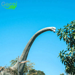 Modèle de dinosaure Brachiosaure animatronique robotisé grandeur nature 3D en résine pour extérieur, fabriqué en usine, du parc d'attractions Gecai - Product Image 4