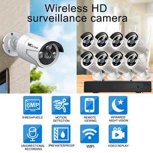 Wistino 4ch 6MP caméra <span class=keywords><strong>de</strong></span> vidéosurveillance bullet <span class=keywords><strong>kit</strong></span> full hd vision nocturne détection <span class=keywords><strong>de</strong></span> mouvement caméra <span class=keywords><strong>de</strong></span> <span class=keywords><strong>surveillance</strong></span> sans fil NVR - Product Image 2