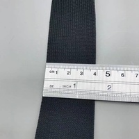 Chine vente en gros de haute qualité noir et blanc tricoté au crochet sangle élastique sangle en caoutchouc polyester en gros
