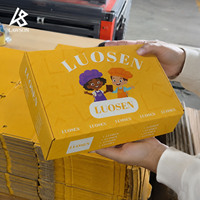Boîte d'expédition en carton ondulé personnalisée, motif dessin animé pour enfants, emballage pour biscuits au chocolat, boîte avion, personnalisation du logo OEM