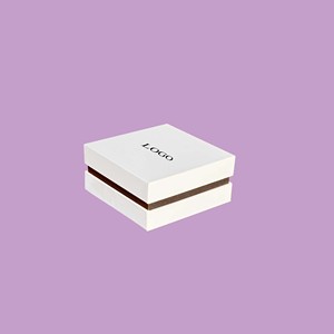 Caja <span class=keywords><strong>de</strong></span> Embalaje Cuadrada Blanca Rígida con Tapa y Base para Cosméticos, Joyería, Aromaterapia, Caja <span class=keywords><strong>de</strong></span> Lujo para Velas con Inserto Personalizado y Logotipo Personalizado - Product Image 1