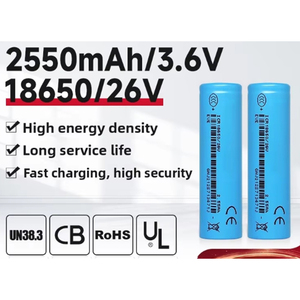 Batería de Iones de Litio Cilíndrica 18650 de 3.6V y 2550mAh para Taladro Eléctrico, Muestra de Batería 18650 - Product Image 2