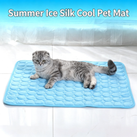 Tapis rafraîchissant moderne pour animaux de compagnie, vente en gros, lit d'été pour chien et chat, tissu respirant et doux, lavable, antidérapant, pour petits animaux
