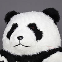 Canapé gonflable décoratif à prix avantageux, personnalisé, grand panda, fauteuil animal, salon, canapé-lit en peluche, adorable pour studio