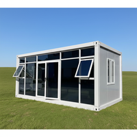 Casa Contenedor Modular Prefabricada Solar de 40 pies, Rectangular, para Hotel/Villa, con Panel Sándwich, Diseño Moderno y Transpirable