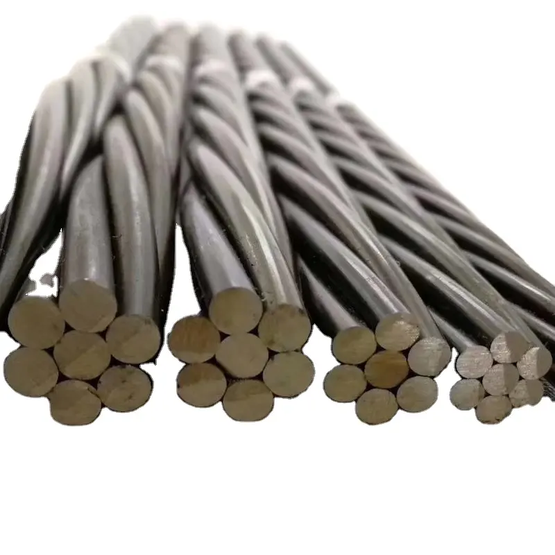 12.7mm prestressed strand steel wire buildings with Factory Price