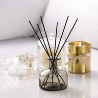 Lot de 6 bouteilles de 50ml, 100ml, 200ml, bouteille de diffuseur de parfum décorative, vente en gros