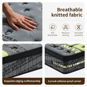 Colchón Individual Moderno de Muelles Ensacados Transpirable con Tejido 3D para Hospital, Tejido de Punto de 450g/m, Ecológico, Enrollado en Caja para el Hogar - Product Image 2