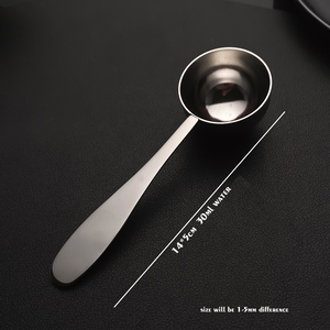 ملعقة قياس معدنية مخصصة من الفولاذ المقاوم للصدأ 304 بشعار مخصص، ملعقة للسكر ومسحوق البروتين والقهوة بسعات <span class=keywords><strong>2</strong></span>.5 مل و5 مل و10 مل و15 مل و30 مل - Product Image 4