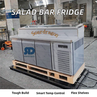 Table de Réfrigération Commerciale Soardragon à Double Porte en Acier Inoxydable 304 à Température Unique avec Ventilateur de Refroidissement pour Pizza/Salade Numérique