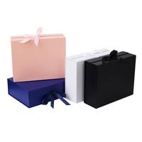 Boîte cadeau personnalisée, boîte cadeau élégante, boîte vide avec couvercle rabattable, boîte en papier kraft rigide avec matériaux recyclés