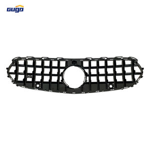 กระจังหน้า GUGO W206 สำหรับ Mercedes C Class 2022 รุ่น GT <span class=keywords><strong>Panamericana</strong></span> สีดำ พลาสติกใหม่ อะไหล่ตกแต่งภายนอก - Product Image 5