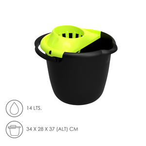 Secchio per Mop Rotondo con Strizzatore, 14 Litri - Product Image 1
