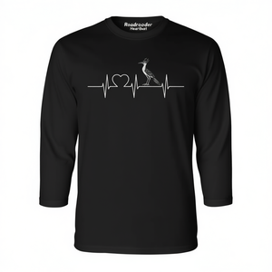 Camiseta de manga larga Roadrunner Heartbeat con diseño de pájaros para amantes de la naturaleza - Product Image 2