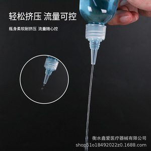 Botella de plástico de 100 ml con tapa de rosca cilíndrica para envasado de cosméticos - Product Image 3