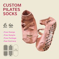 Calcetines de Yoga Antideslizantes de Silicona con Logotipo Personalizado Glacier, Color Blanco Crema, para Mujer, Alta Calidad, MOQ Bajo, OEM, Venta al por Mayor, Pilates
