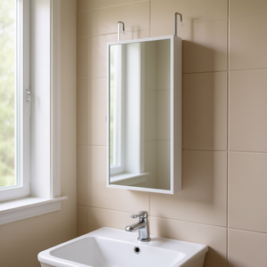 Armario con Espejo para Joyas DB Wholesale, 47.05 Pulgadas, Blanco, con Cerradura, para Montar en Pared o Puerta, Organizador - Product Image 2