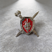 Badge Dragon Saint George Personnalisé – Cadeaux Religieux Sur Mesure – Médaille Métallique 3D Personnalisée – Badges pour Uniforme de Sécurité et Chapeau