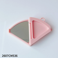 Boîtier cosmétique rose en forme de coquille 2-3g, pendentif, emballage maquillage, palette fard à paupières/enlumineur, boîte en plastique ABS