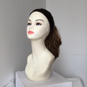 最佳质量工厂价格身体波浪风格亮点100% 人发犹太马尾辫假发 - Product Image 4