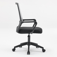Chaise de bureau pivotante confortable à dossier moyen pour réunion, vente en gros directe d'usine, chaise de direction pour bureau