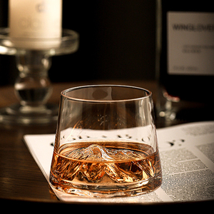Custom Logo Japanese Classic Style Fuji Mountain Shot <strong>Glass</strong> <strong>Glass</strong> Iceberg <strong>Glasses</strong> Wine <strong>Glass</strong> Set Crystal Snow Mountain Park Cups - Product Image 5