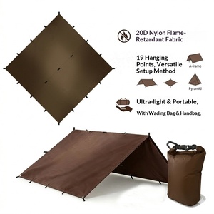 Toldo de Nylon 20D Ligero para Acampar al Aire Libre, con 19 Puntos de Anclaje, para el Lateral del Coche, Tipo Skyline - Product Image 1