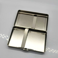 Boîte à bijoux portable classique pliable en bambou, anti-pression, résistante à l'humidité, avec capacité de traitement par rainurage unilatéral