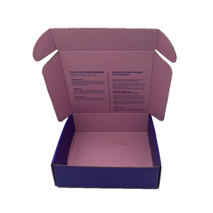 Custom delicate appearance mailer holiday pr packaging box purple luxury cosmetic lipstick packaging paper shipping boxes