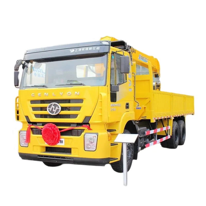 Chine Saic Hongyan Jieshi M500 290hp grues hydrauliques de camion de levage de moteur mobile