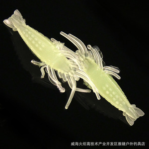 เหยื่อกุ้งเรืองแสงในที่มืดขนาด 5 ซม. สำหรับตกปลาในน้ำจืด - Product Image 4