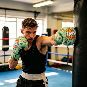 <span class=keywords><strong>Guantes</strong></span> <span class=keywords><strong>de</strong></span> MMA <span class=keywords><strong>de</strong></span> Cuero Hechos a Medida <span class=keywords><strong>de</strong></span> Alta Calidad Fanshi para Entrenamiento Profesional para Adultos con Absorción <span class=keywords><strong>de</strong></span> Humedad y Diseño <span class=keywords><strong>de</strong></span> Dedos Completos - Product Image 6