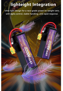 Hosopow Factory Customized XT90 Plug 10000mAh 22.8V 30.4V High <strong>Lipo</strong> Rate 6S 8S <strong>Lipo</strong> <strong>Battery</strong> for 10inch FPV Drone - Product Image 3