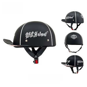 Casque demi-tête tendance et personnalisé en ABS, casque vintage robuste, casquette de baseball, casque de <span class=keywords><strong>moto</strong></span> - Product Image 5