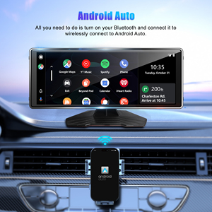 Xách tay 4K 10 "điện trở màn hình cảm ứng xoay Carplay máy ảnh màn hình với chia màn hình GPS hệ thống định vị và Dash Cam - Product Image 4