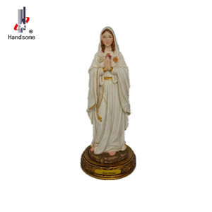 Statua della Madonna della Grazia da 5 Pollici, Vergine Maria Cattolica, Figurina Religiosa Dipinta a Mano in Resina Resistente - Product Image 3