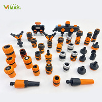 Connecteur de tuyau d'irrigation de jardin recouvert de TPR souple, raccord rapide de 3/8 pouce pour tuyau de 8 mm de diamètre intérieur