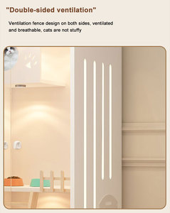 <span class=keywords><strong>กรง</strong></span>แมวหรูหรา สองชั้น บ้านสัตว์เลี้ยงแบบวิลล่า ขายส่ง ห้องคลอดแมว ตู้แมวไม้จริง - Product Image 6