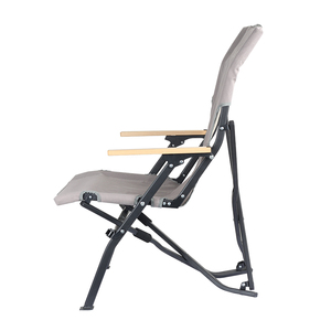 เก้าอี้สนามพับได้น้ำหนักเบา พกพาสะดวก สำหรับพักผ่อน ทนทาน เหมาะสำหรับตั้งแคมป์ พร้อมที่วางแขน - Product Image 4