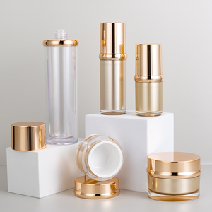 Set Botol Kosmetik Pompa Tanpa Udara Akrilik Mewah Berkualitas Tinggi 15ml hingga 100ml dan Jar Kosmetik 30g hingga 50g untuk Lotion Wajah, Krim, dan Pembersih Wajah - Product Image 2