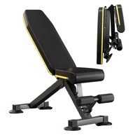 Banc de musculation pliable, portable, durable et sûr, capacité 265 lbs, cadre en acier au carbone réglable, pour la maison et la salle de sport, OEM ODM.