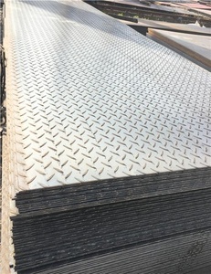Plaque à carreaux en acier doux noir Feuilles de métal au carbone de calibre 14 4x8 ASTM A36 A283 G R.C A572 Ss400 Feuille de diamant de plaque de fer - Product Image 5