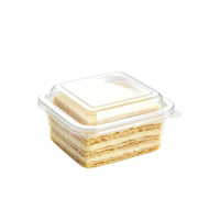 Emballages personnalisés, sûrs, jetables, recyclables, boîtes en plastique transparentes pour biscuits, gâteaux, pain, salades, emballages de boulangerie en PET avec couvercles