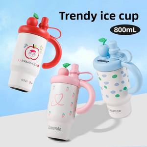 Taza portátil de gran capacidad de 800ml, nueva Taza Termo Big <span class=keywords><strong>Mac</strong></span> de acero inoxidable 316, bonita taza de agua bonita <span class=keywords><strong>para</strong></span> viajes de <span class=keywords><strong>estudiantes</strong></span> - Product Image 2