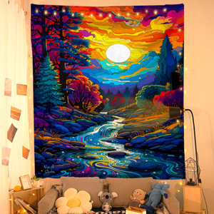 Tapisserie murale haut de gamme bohème nordique transfrontalière, tissu de fond personnalisé, décoration de chambre, tissu mural de <span class=keywords><strong>chevet</strong></span> - Product Image 6