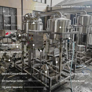 100L Peppermint <b>Essential</b> <b>Oil</b> Extraction Distiller Machine Frankincense <b>Oil</b> Distillation Machine - Product Image 6