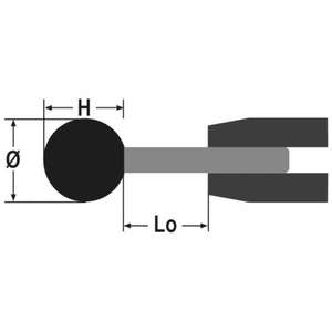 BETA - 111310010 Ruedas abrasivas montadas en eje, granos de corindón rosa abrasivo, aglomerado de cerámica, forma de globo (paquete múltiple) - Product Image 4
