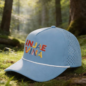 Casquette de camionneur en maille respirante à 5 panneaux de haute qualité en gros, visière incurvée, usine du Vietnam - Product Image 5